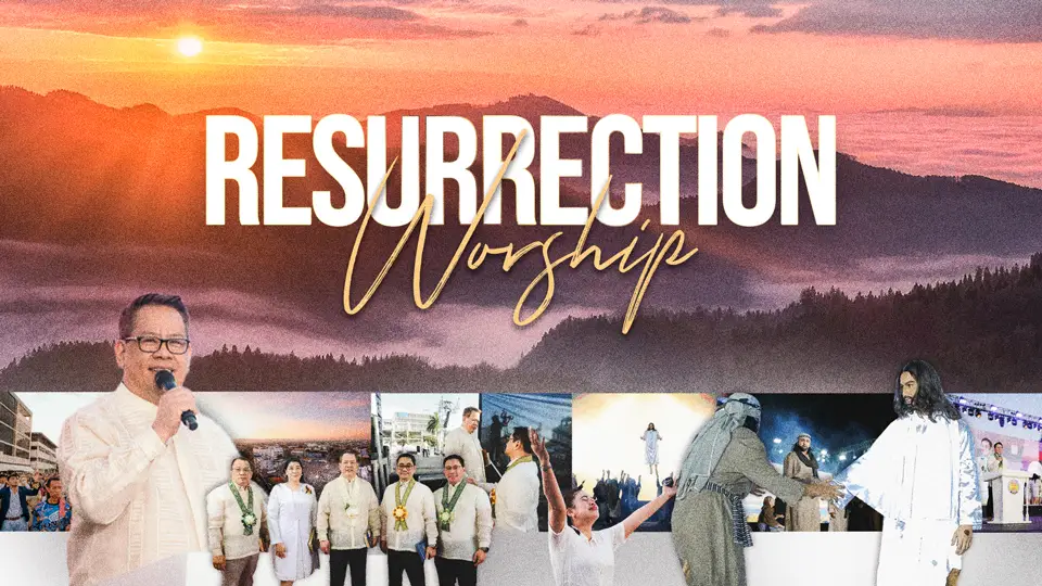 "Believers gathered in joyful worship, celebrating the resurrection of Jesus with praise, reflection, and gratitude."