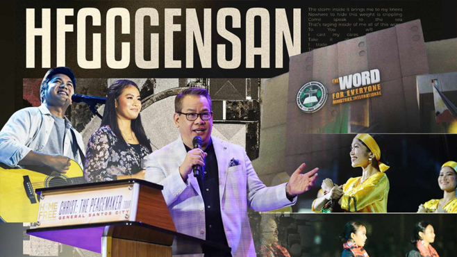 "Attendees at the Home Free Global Crusade 15 in General Santos City, experiencing a powerful spiritual spectacle of worship, salvation, and transformation."