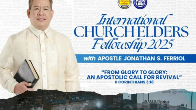 Church elders gather in unified prayer during the International Church Elders Fellowship 2025, embracing a call to spiritual revival.