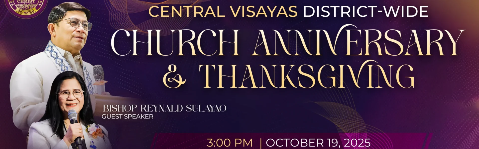 Believers at the Central Visayas Anniversary and Thanksgiving 2025 in Cebu worship in unity during the PMCC (4th Watch) celebration.
