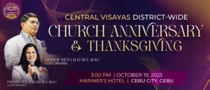 Believers at the Central Visayas Anniversary and Thanksgiving 2025 in Cebu worship in unity during the PMCC (4th Watch) celebration.