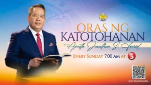 Apostle Jonathan S. Ferriol delivers a powerful message on Oras ng Katotohanan as the program returns to national television.
