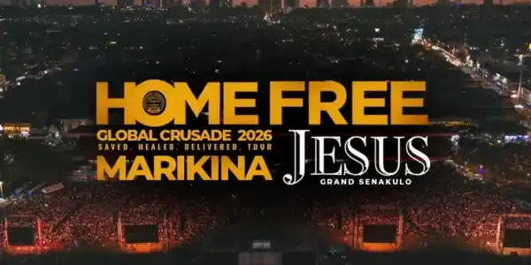 Home Free Global Crusade Marikina 2026 crowd worship with over 30000 attendees on Good Friday